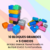 Bloques de encastre grandes x10 unidades + 5 chicos - Uno Siete