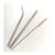 Sorbetes Bombillas De Acero Pack x4 2 Curvo y 2 Recto Con Cepillo - comprar online