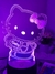 Luminária LED Acrílico Espelhado Hello Kitty