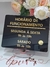 Placa de Horário de Funcionamento em Acrílico Espelhado.