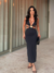 Vestido Midi Recortes Ayla - comprar online