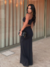 Vestido Um Ombro Preto Zuri - Leticia Assunção