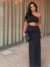 Vestido Um Ombro Preto Zuri