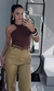 Blusa Recorte Marrom Jade na internet
