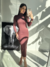 Vestido Midi Manga Longa Marrom - comprar online