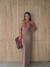 Vestido Longo Recortes Preto - Leticia Assunção