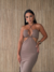 Vestido Longo Recortes Preto - comprar online