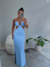 Imagem do Vestido Longo Recortes Preto