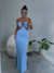 Imagem do Vestido Longo Recortes Preto