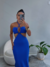 Vestido Longo Recortes Preto - Leticia Assunção
