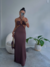 Vestido Longo Recortes Preto