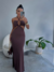 Vestido Longo Recortes Preto na internet