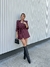 Shorts Saia Couro Sintético Cherry - comprar online