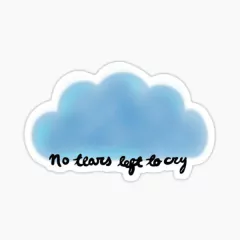 Sticker no tears left to cry