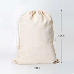 100 Sacos Personalizados em Algodão Cru - 30 x 40cm na internet
