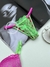 Conjunto Bicolor Verde Menta/Rosa Barbie - Hipnotyze Lingerie
