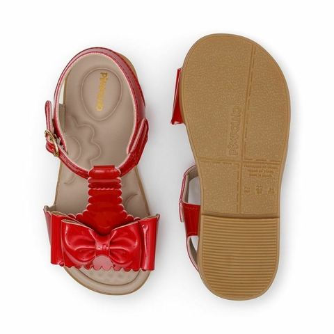 Sandália vermelha laço - comprar online