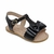 Sandália preta laço - comprar online