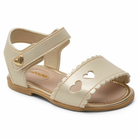 Sandália bege coração - comprar online