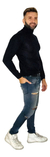 Sweater Polera Lana Basica Cuello Alto Bianca Sheli 2090u - tienda online