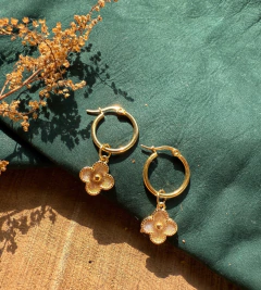 Aros Trébol Dorado