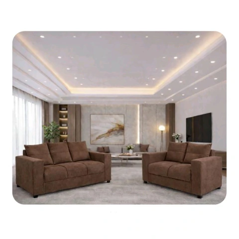 Conjunto Estofados Lavínia 2x3 Lugares Tecido Suede - comprar online
