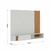 Painel Home Suspenso 1 Portas Jurerê Off White Matte / Freijó - loja online