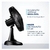Ventilador de Mesa 40cm Mondial Super Power VSP-40-B 6 Pás 3 Velocidades - loja online