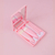 Mini Espelho Portátil Com 5 Pcs Pincéis De Maquiagem Rosa Dobrável - 3vshop