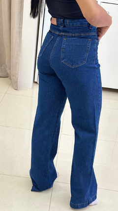 Calça jeans wide leg escura - Kamiê Brand Store