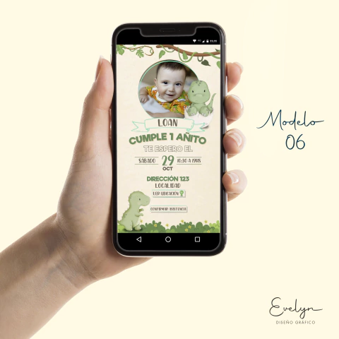 Imagen de Invitación Dinosaurios 01