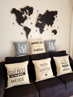 Almohadon Nada Como Ir Juntos A La Par 50x50 - YAZ HOME DECO