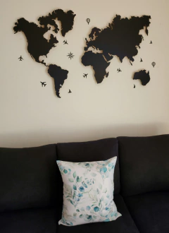Almohadon Hojas Esmeralda 50x50 - comprar online