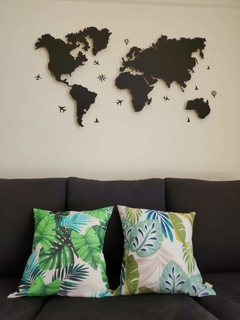 Almohadon Hojas Verdes 40x40 - comprar online