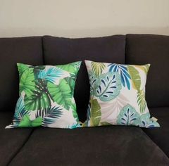 Almohadon Hojas Verdes 40x40