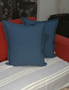 Almohadon Tusor Azul 50X50