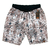 Cia Basic Bermuda Moletom Estampada Bege