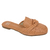Moleca Mule Bico Quadrado Caramelo