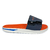 Molekinho Chinelo Slide C/ Velcro Azul/Laranja