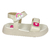 Molekinha Sandália C/ Velcro Off White