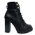 Vizzano Bota Coturno Salto Alto Preto - comprar online