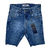 ViaGráfit Bermuda Meia Coxa Longa Puída Jeans C/ Elastano
