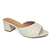 Vizzano Tamanco Salto Bloco Off White - comprar online