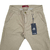 ViaGráfit Calça Masculina Bolso Faca Slim Bege C/ Elastano - comprar online