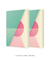 Kit 2 Quadros Abstrato Cores Ab5