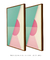 Kit 2 Quadros Abstrato Cores Ab5 - comprar online