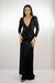 Vestido Longo Malha Preto