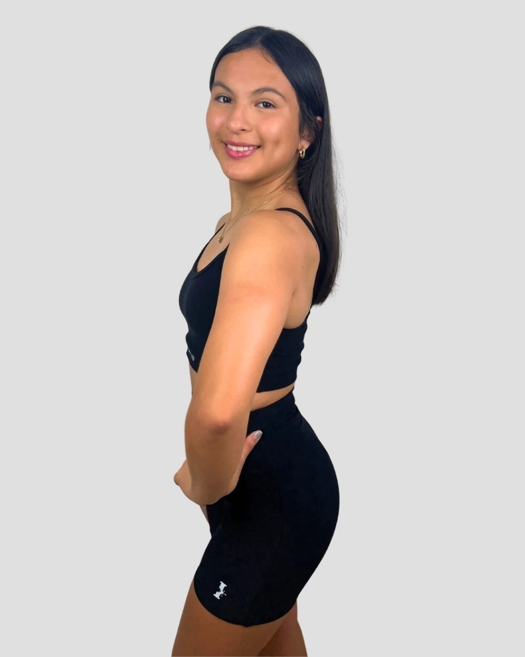 Conjunto Impacto Desejo tinto – Preto Profundo (Top + Short)