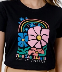 T-shirt Find the beauty - comprar online