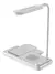 Base De Carga Inalambrica 4 En 1 Con Lampara Led Regulable color blanco + cargador pared QI